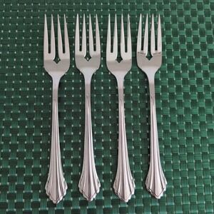 Oneida CLARETTE Salad Forks Set Lot of 4 Community Betty Crocker Stainless USA